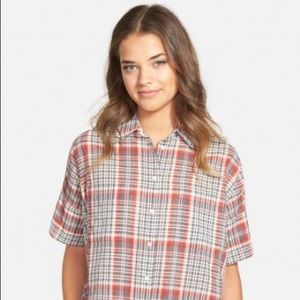 Madewell Plaid Courier Shirt - Sz XS